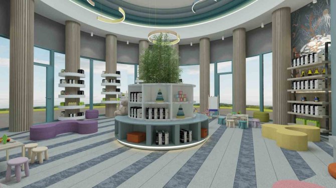 Mimar Sinan Çocuk Kütüphanesi’nde Çalışmalar Devam Ediyor