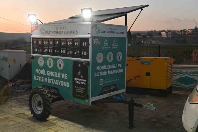 Tekirdağ’da Depremzedeler İçin Mobil Enerji Ve İletişim Aracı Üretildi