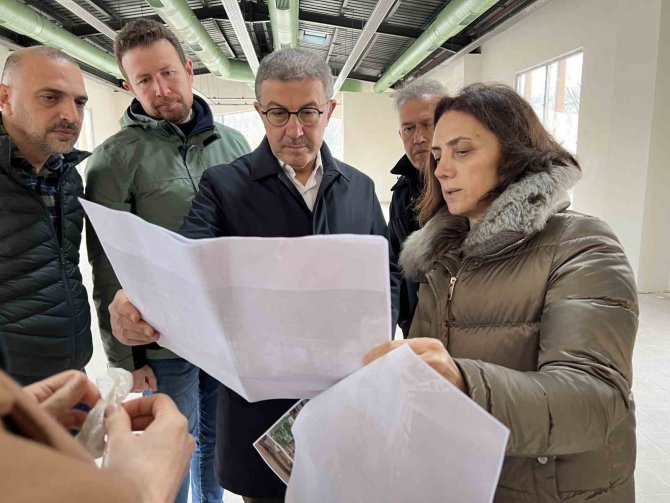 Alibeyköy’deki Kütüphane Ve Sosyal Tesisin Yapımına Devam Ediliyor