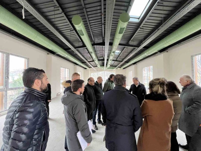 Alibeyköy’deki Kütüphane Ve Sosyal Tesisin Yapımına Devam Ediliyor