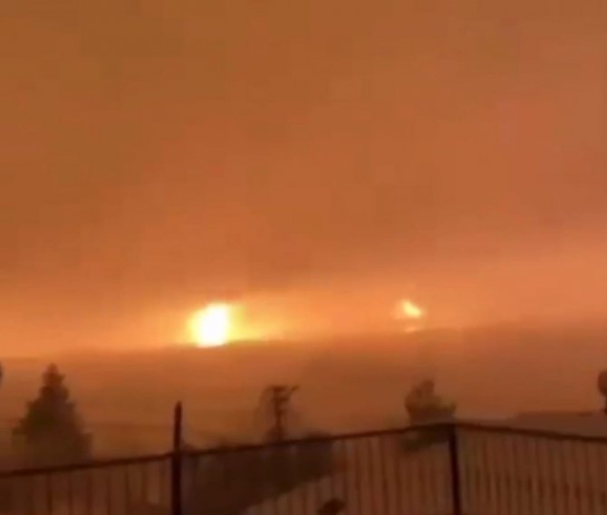 Deprem Sırasında Adıyaman’da Gölden Alevler Yükseldi