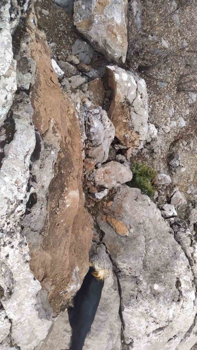 Deprem Sonrası Dağdan Kopan Dev Kaya Parçaları Tehlike Saçıyor
