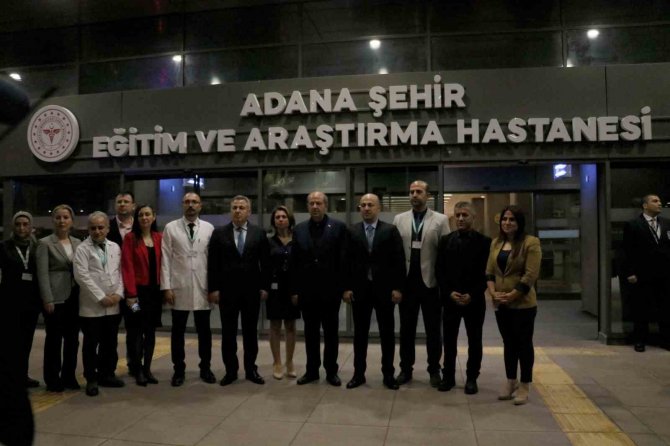 Kktc Cumhurbaşkanı Ersin Tatar, Adana Şehir Hastanesi’nde Hastaları Ziyaret Etti