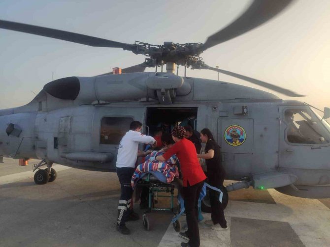 Hatay Devlet Hastanesinde Tedavi Gören Vatandaş Askeri Helikopterle Adana’ya Sevk Edildi