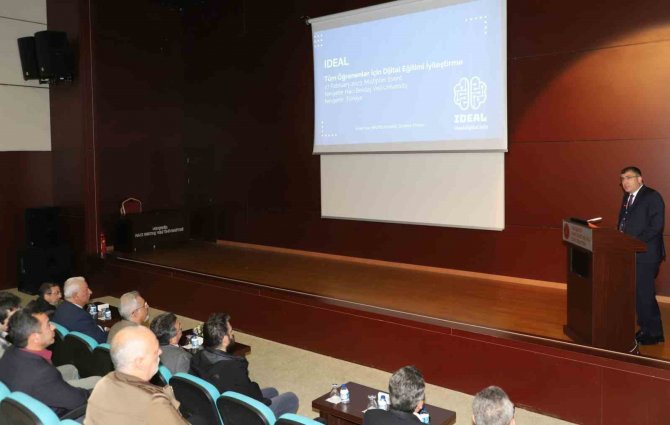 Nevü’de Tüm Öğrenenler İ̇çin Dijital Eğitimi İ̇yileştirme (Ideal) Projesi Paydaş Bilgilendirme Toplantısı Yapıldı