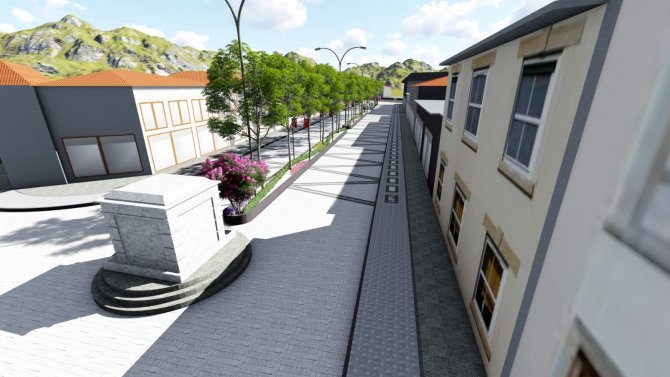 Ortaklar Atatürk Caddesi’nin Çehresi Değişiyor