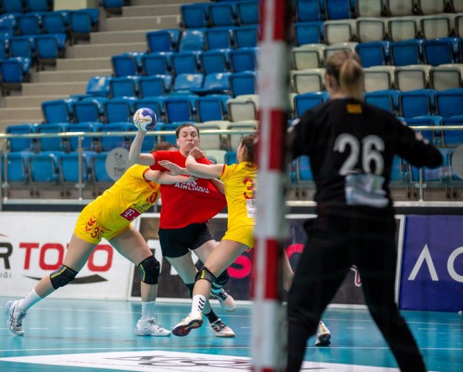 A Milli Kadın Hentbol Takımı, Kuzey Makedonya’yı Yendi