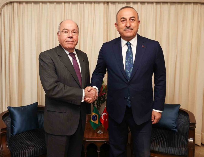 Bakan Çavuşoğlu, Sri Lankalı, Brezilyalı Ve Hırvat Mevkidaşları İle Görüştü