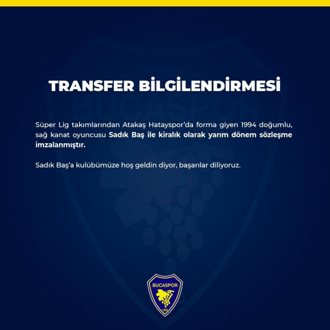 Bucaspor 1928’den 2 Transfer
