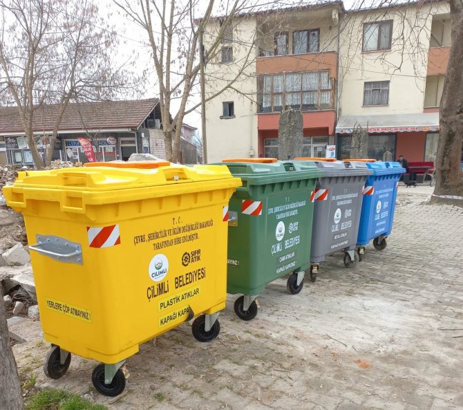 Çilimli’de Çöpler Geri Dönüşüme