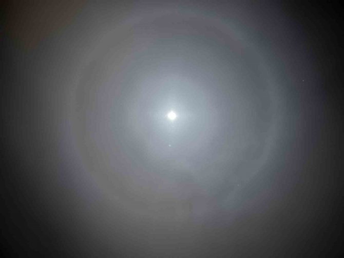 Tedirginlik Oluşturan Görüntünün Ay Halesi Olduğu Anlaşıldı