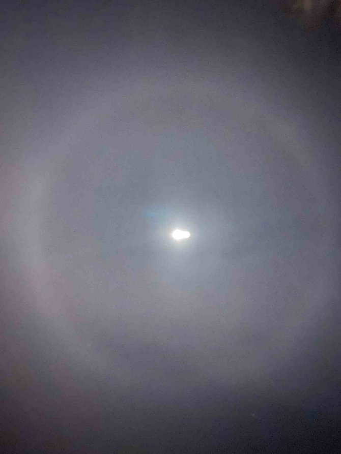 Elazığ’da Ay Halesi Oluştu