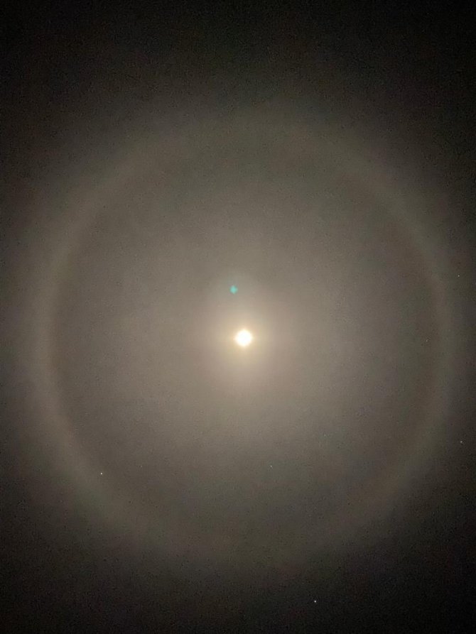 Elazığ’da Ay Halesi Oluştu