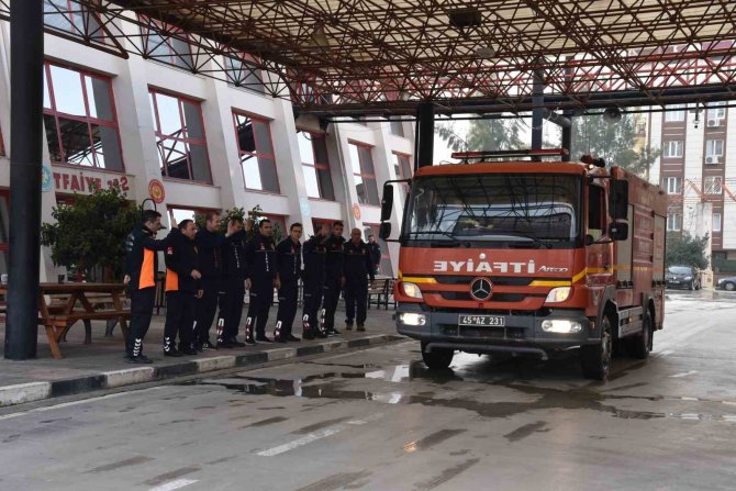 Manisa İ̇tfaiyesi Çadır Kentte Görevlendirildi
