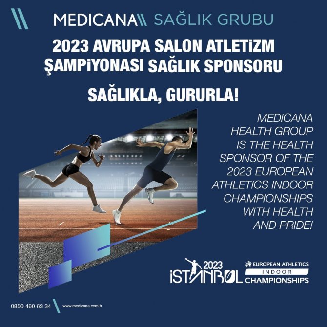Medicana Sağlık Grubu, 2023 Avrupa Salon Atletizm Şampiyonası’nın Sağlık Sponsoru Oldu