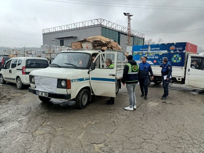 İ̇lkadım’da Yetkisiz Atık Toplayanlara Geçit Yok