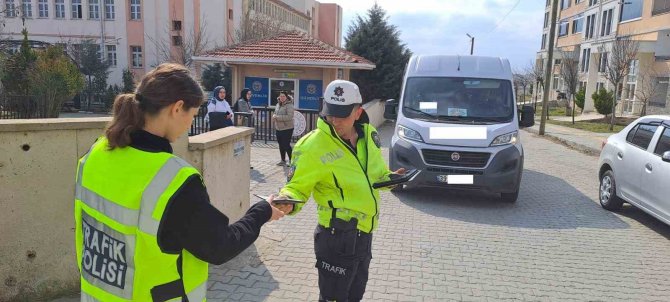 Kırklareli’nde Okul Servislerine Denetim
