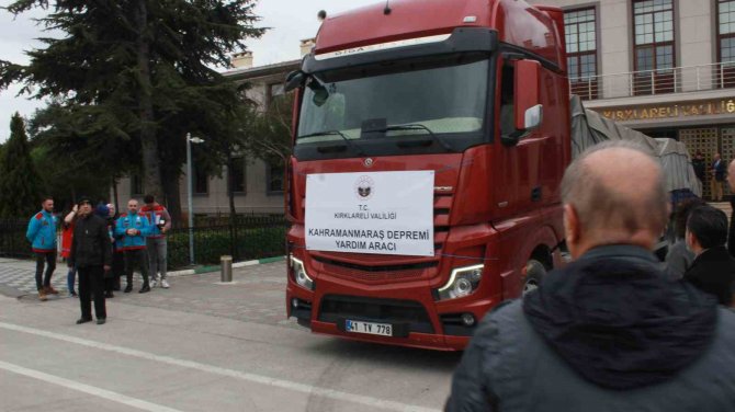 Kırklareli’nden Deprem Bölgelerine Kuru Gıda Desteği Sürüyor