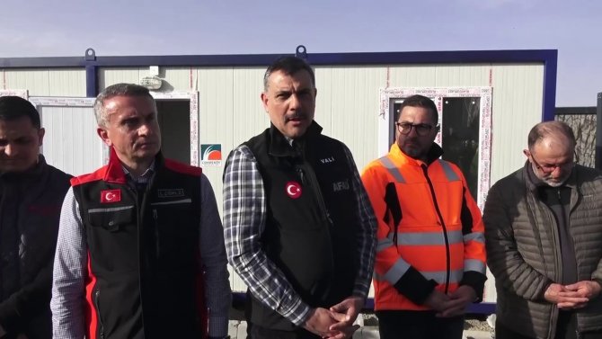 Afşin’e Konteyner Kent Hızla Kuruluyor