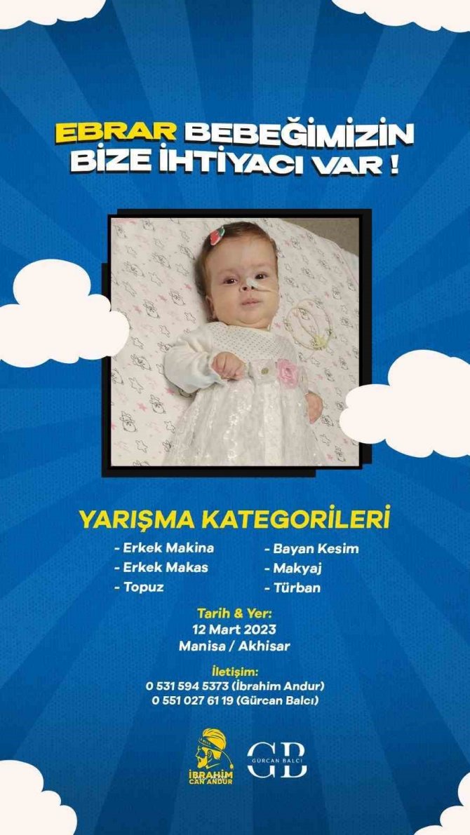 Türkiye’nin Kuaförleri Ebrar Bebek İçin Yarışacak