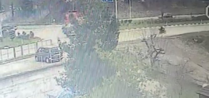 Zonguldak’ta Tırın Otomobille Çarpışma Anı Kamerada