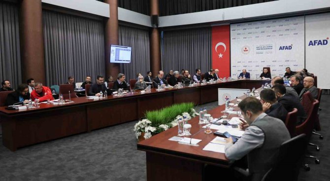 Afad’da Deprem Bölgesi İçin Koordinasyon Toplantısı