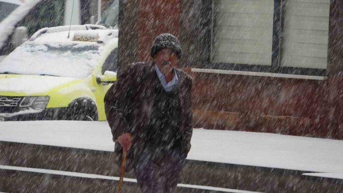 Ardahan Mart Ayında Yağan Karla Beyaza Büründü