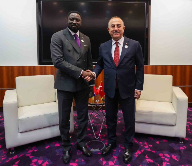Bakan Çavuşoğlu, Gambiyalı Ve Laoslu Mevkidaşları İle Bir Araya Geldi