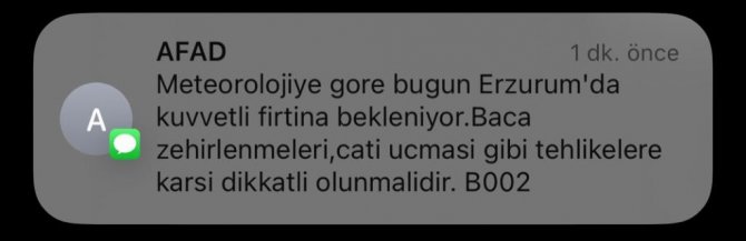 Erzurum’da Rüzgar Ve Fırtına Etkili Oluyor