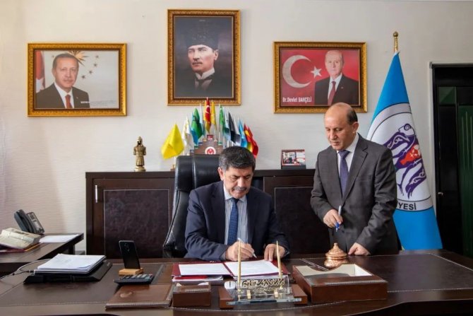 Başkan Aksun, Sosyal Denge Tazminatı Sözleşmesini İmzaladı