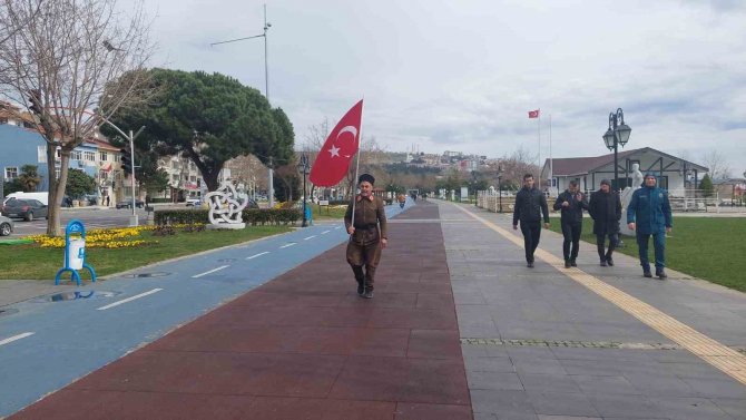 5 Yıldır Askeri Kıyafetle Çanakkale’ye Yürüyor