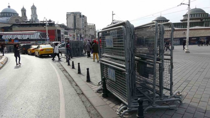 Taksim’de Güvenlik Önlemi