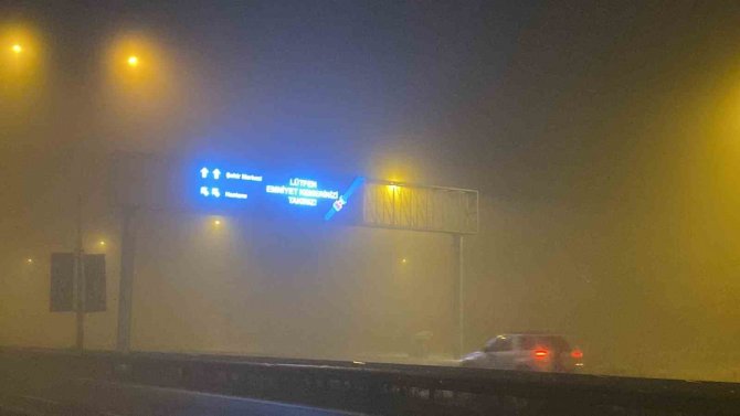Çorlu’da Yoğun Sis Etkili Oldu