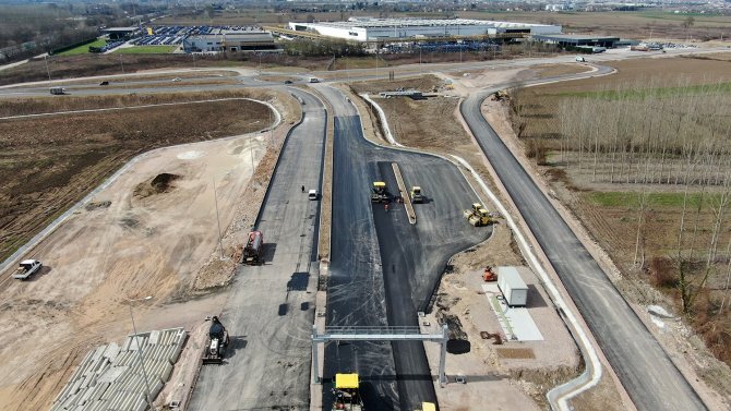 Yeni Otoban Girişinde Çalışmalar Hızlandı