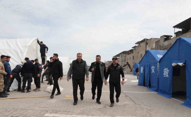 Ağrı Valisi Varol, Kahramanmaraş’ta Çalışmalarına Devam Ediyor