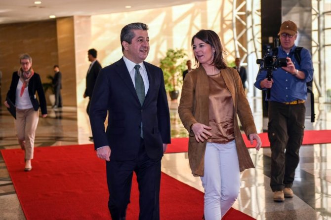 Almanya Dışişleri Bakanı Baerbock, Ikby Başkanı Barzani İle Görüştü