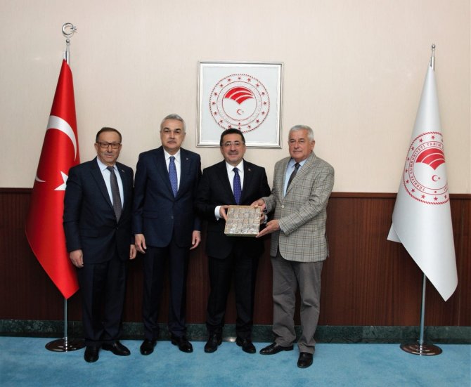 Aydın Ticaret Borsası Meclis Başkanı Erdel, Bakan Yardımcısı Pakdil İle Görüştü
