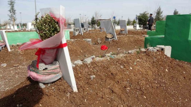 Depremde Hayatını Kaybedenlerin Yakınları Kadınlar Günü’nde Mezarlara Çiçek Bırakıp Gitti