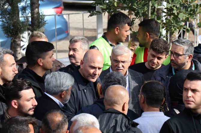 Bakan Soylu, Kırıkhan’da İncelemelerde Bulundu