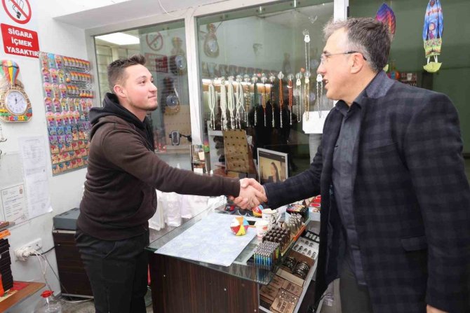 Başkan Savran’dan Terminal Esnafına Ziyaret