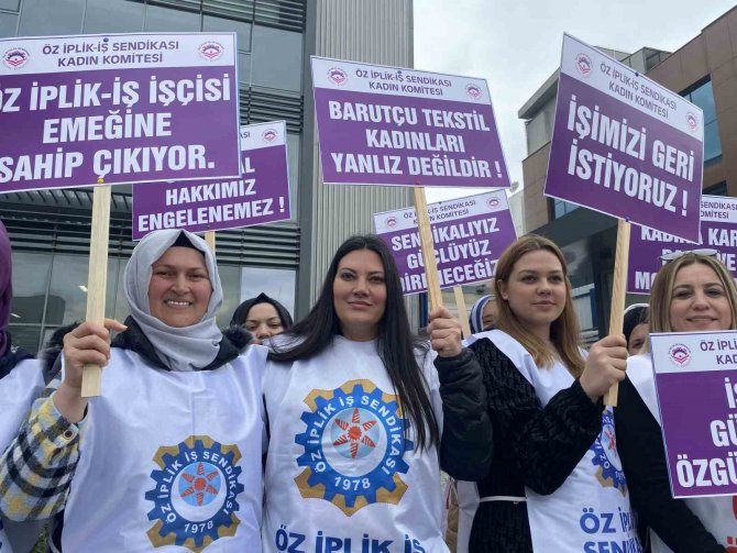 Öz İ̇plik İ̇ş Sendikası Kadın Komitesi Başkanı Özcan: “İ̇ş İlişkisi Sona Erdirilen Üyelerimizin, İşe İadelerinin Gerçekleştirilmesini Talep Ediyoruz”