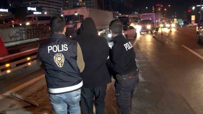 Basın Ekspres Yolunda Alkollü Tır Sürücüsü Dehşet Saçtı