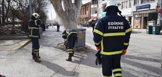 Elektrik Trafosundaki Yangın Paniğe Sebep Oldu