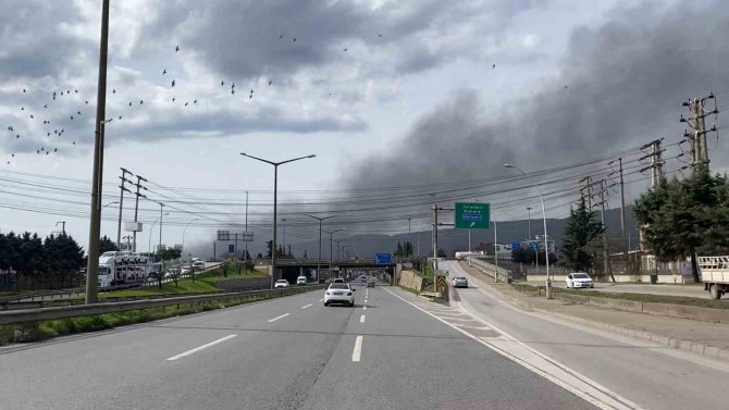 Kocaeli’de Fabrikada Çıkan Yangın Korkuttu