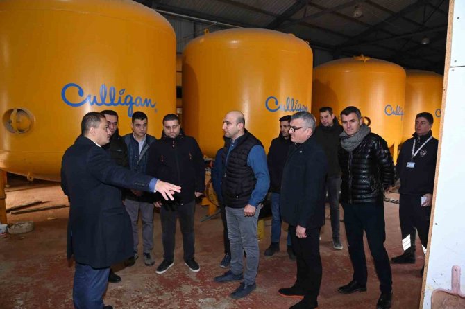 Aslay, Manisa’nın Kalbi Akpınar İ̇çme Suyu Tesisi’ni İnceledi