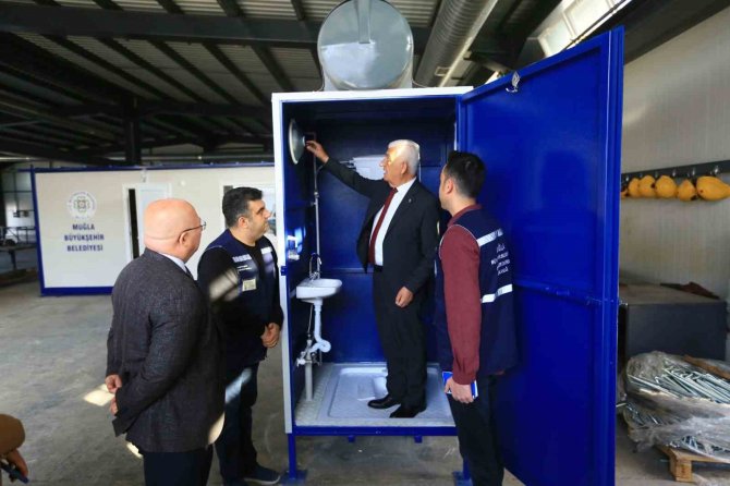 Büyükşehir Belediyesi Seyyar Tuvalet Üretimine Başladı