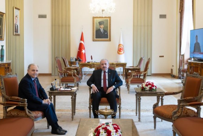 Tbmm Başkanı Şentop, İ̇hlas Medya Ankara Temsilcisi Kahraman’ı Kabul Etti