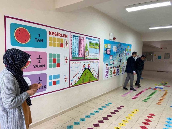 Aslanapa İ̇lkokuluna Matematik Sokağı