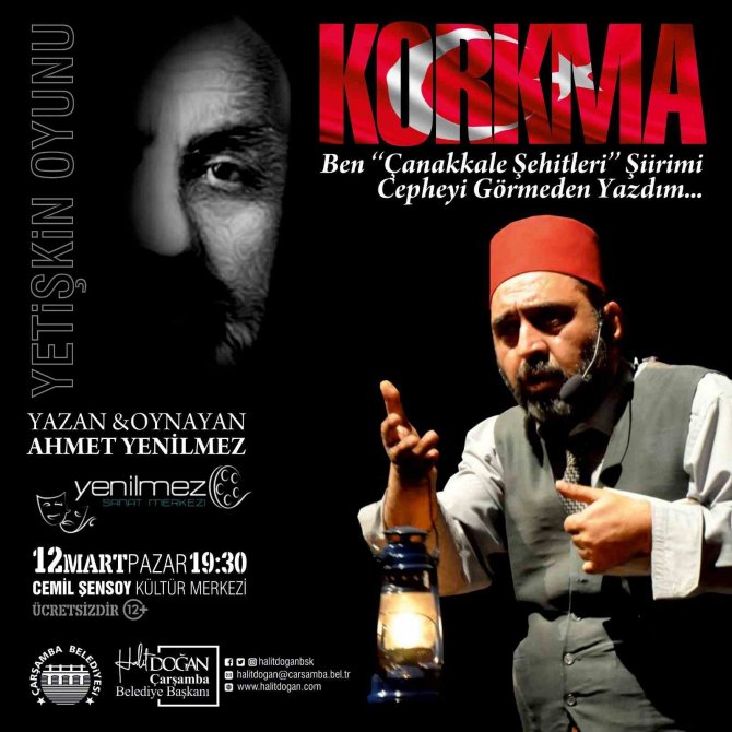 ‘Korkma’ Çarşamba’da Sahnelenecek