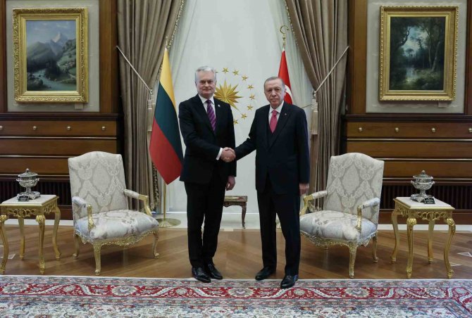 Cumhurbaşkanı Erdoğan, Litvanya Cumhurbaşkanı Nauseda İle Görüştü